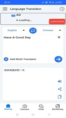 Voice Language Translator android App screenshot 0