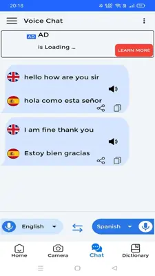 Voice Language Translator android App screenshot 2